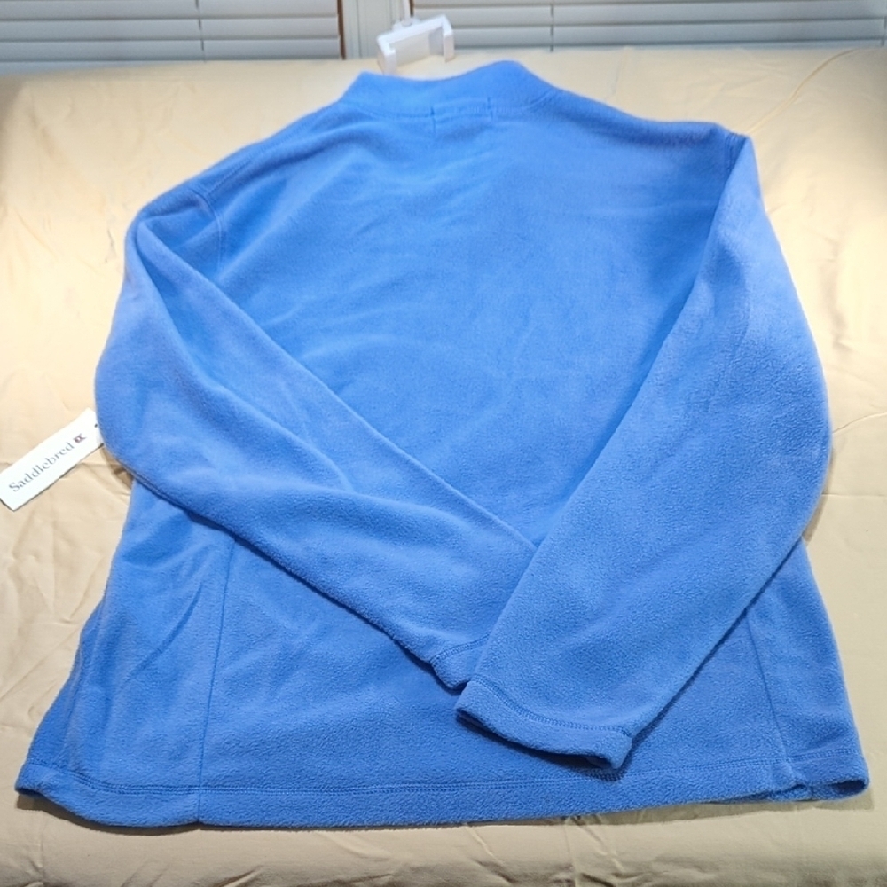 Saddlebred Light Blue Fleece Pullover - Picture 7 of 10